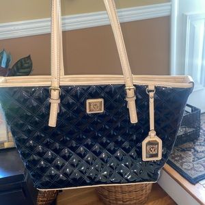 Black Purse with Gold Accents